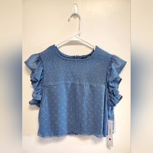 NWT AQUA Blue Summer Crop Top